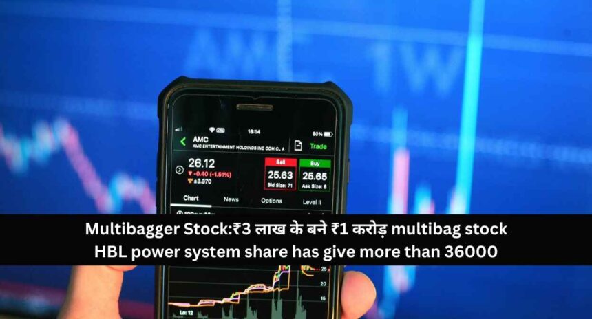 Multibagger Stock:₹3 लाख के बने ₹1 करोड़ multibag stock HBL power system share has give more than 36000